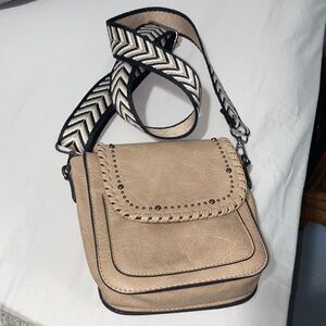 Stylish Tan Crossbody Bag